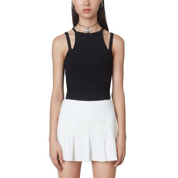 NEW NIA layered tank in black - Picture 1 of 3
